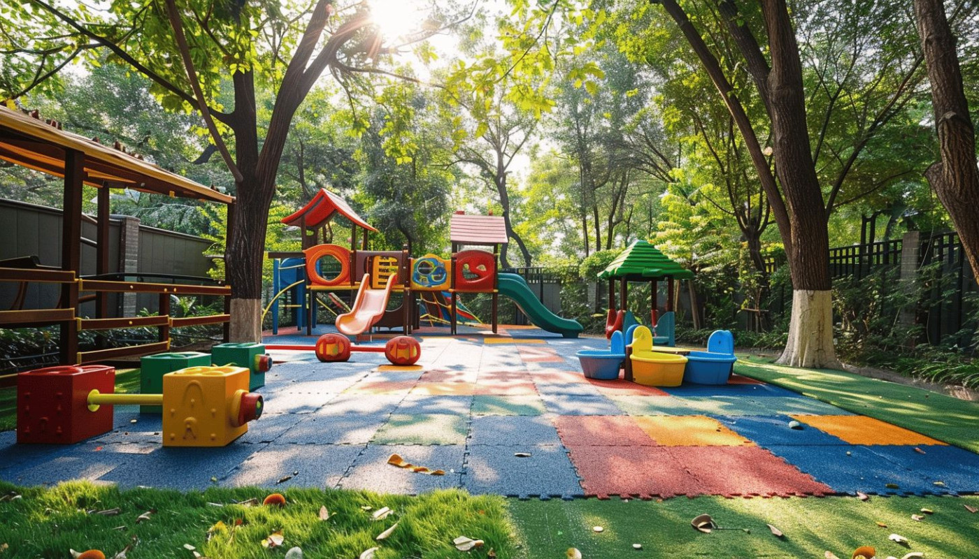 Aménagement d'un jardin pour enfants sécurisé et ludique pour apprendre et s'amuser